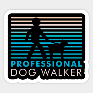 Professional Dog Walker Sticker